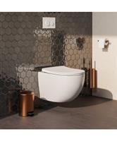 Wandcloset BRAUER Tornado Keramiek Hoogglans Wit Inc. Gekleurde Rozetten