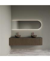 Badkamermeubelset Gliss Design Alluro 180 cm Links Ash Grey