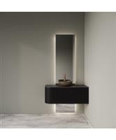 Badkamermeubelset Gliss Design Alluro 100 cm Rechts Black Veneer