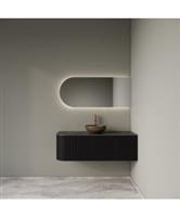 Badkamermeubelset Gliss Design Alluro 120 cm Rechts Black Veneer