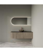 Badkamermeubelset Gliss Design Alluro 140 cm Rechts Corn Silk