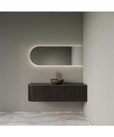 Badkamermeubelset Gliss Design Alluro 140 cm Rechts Ebony