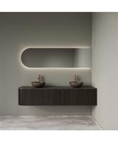 Badkamermeubelset Gliss Design Alluro 180 cm Rechts Ebony