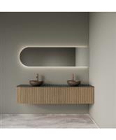 Badkamermeubelset Gliss Design Alluro 180 cm Rechts Mist