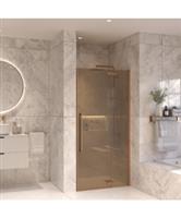 Nisdeur Set Sanivo Vigo Champagne Glas 90x200 Geborsteld Brons