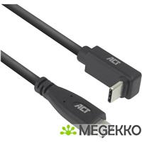 ACT USB 3.0 10Gbps 60W USB Type-C - USB Type-C (haaks verticaal) 2m