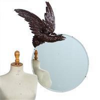 Fabelachtige spiegel Draak bij volle maan in de manier van Gabriel Viardot - Parijs ca 1880 (No.38