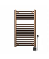 Elektrische Radiator Wiesbaden Elara 76.6x45 Cm Smart Wifi Geborsteld Brons Koper PVD