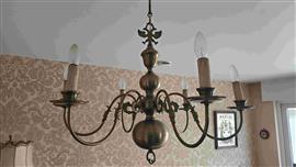 Sierluchter 6-lichtarmen  in tin