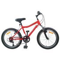 vidaXL Kinderfiets 24 Inch 6-Speed voor 8-12 jaar oud Rood