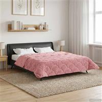 vidaXL Vol jaar dekbed Roze 200 x 220 cm Microfiber en Teddy fleece