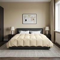 vidaXL Winter Dekbed Gekwilt Crème 220 x 260 cm Microfiber