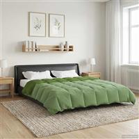 vidaXL Winter Dekbed Gekwilt Groen 220 x 260 cm Microfiber