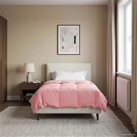 vidaXL Winter Dekbed Gekwilt Roze 135 x 220 cm Microfiber