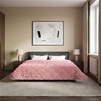 vidaXL Vol jaar dekbed Roze 240 x 260 cm Microfiber en Teddy fleece