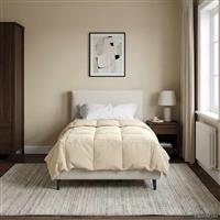 vidaXL Vol jaar dekbed Gekwilt Crème 140 x 200 cm Microfiber