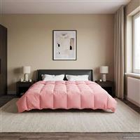 vidaXL Vol jaar dekbed Gekwilt Roze 240 x 260 cm Microfiber