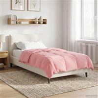 vidaXL Vol jaar dekbed Gekwilt Roze 140 x 220 cm Microfiber