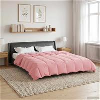 vidaXL Vol jaar dekbed Gekwilt Roze 200 x 240 cm Microfiber