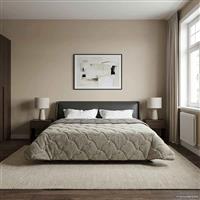 vidaXL Vol jaar dekbed Gekwilt Lichtgrijs 240 x 260 cm