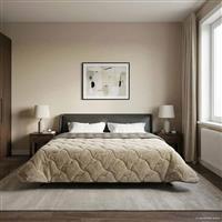 vidaXL Vol jaar dekbed Gekwilt Lichtgrijs 200 x 240 cm