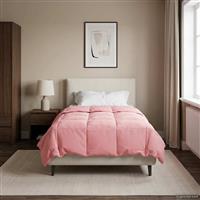 vidaXL Zomerdekbed Gekwilt Roze 135 x 220 cm Microfiber