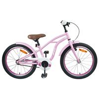 vidaXL Kinderfiets 22 Inch voor 7-12 jaar oud Lichtroze