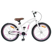 vidaXL Kinderfiets 22 Inch voor 7-12 jaar oud Wit