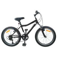 vidaXL Kinderfiets 20 Inch 6-Speed voor 6-11 jaar oud Zwart