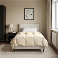 vidaXL Winter Dekbed Gekwilt Crème 140 x 220 cm Microfiber