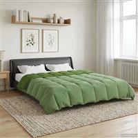 vidaXL Vol jaar dekbed Gekwilt Groen 220 x 240 cm Microfiber