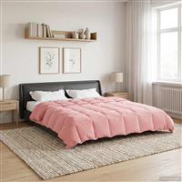 vidaXL Vol jaar dekbed Gekwilt Roze 200 x 220 cm Microfiber