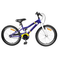 vidaXL Kinderfiets 20 Inch voor 6-11 jaar oud Blauw Wit