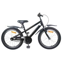 vidaXL Kinderfiets 20 Inch voor 6-11 jaar oud Zwart