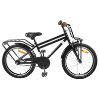 vidaXL Kinderfiets 20 Inch voor 6-11 jaar oud Zwart