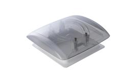 MPK Dakluik VisionVent S Pro Signaalwit-Smoke 28x28cm Dubbele Plissé