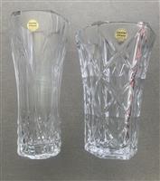 2 vazen Christal d’arques