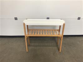 (138) Houten rekje badkamermeubel