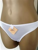 Witte Gesatineerde String - Small - Nieuw