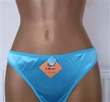 Gesatineerde String in Prachtige Blauwe Kleur