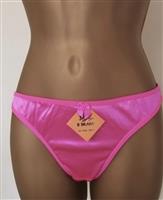 Gesatineerde String in Zachte Fuchsia Kleur