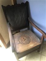 19e eeuwse antieke armstoel - gemakstoel