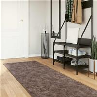 vidaXL Vloerkleedloper MARSA Grijs 80 x 450 cm Polyester en PVC