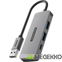 Sitecom USB-A to 2x USB-A + 2x USB-C Hub
