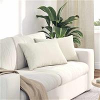 vidaXL Sofa Kussens 2 stuks Crème 60 x 40 cm Cordstof
