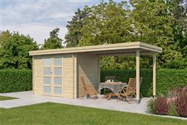 NIEUW Modern tuinhuis met overkapping 3701EXT300