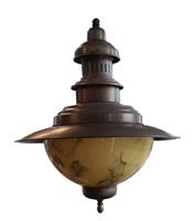 Showroommodel: Visserlamp antiek messing