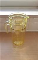 Vintage Schenkkan - Sapkan in Geel Glas - Nieuw