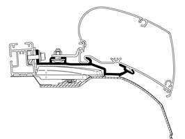 6200 Adapter +afdichtingskit dakdrager Ducato H2L2