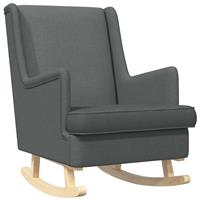 vidaXL Schommelstoel Donkergrijs 62 x 80 x 85 cm Stof